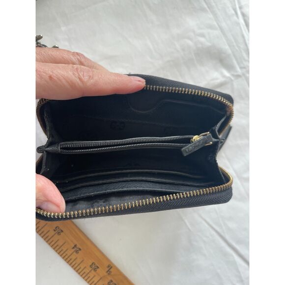 Tory Burch 6" Wallet Cheetah Leopard All OverPrint Zip Around Wallet Vintage Y2K - Picture 3 of 7